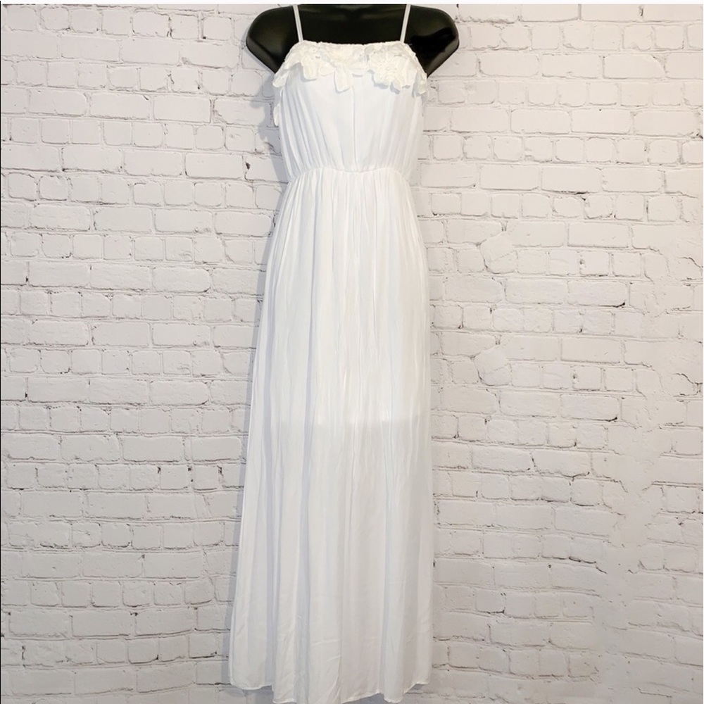 White Floral Lace Dress